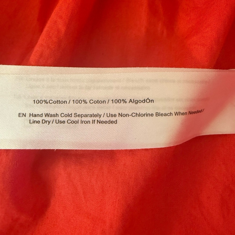 Band of the Free Scarlet red bow mini dress Tie Front Size Medium - Picture 9 of 12